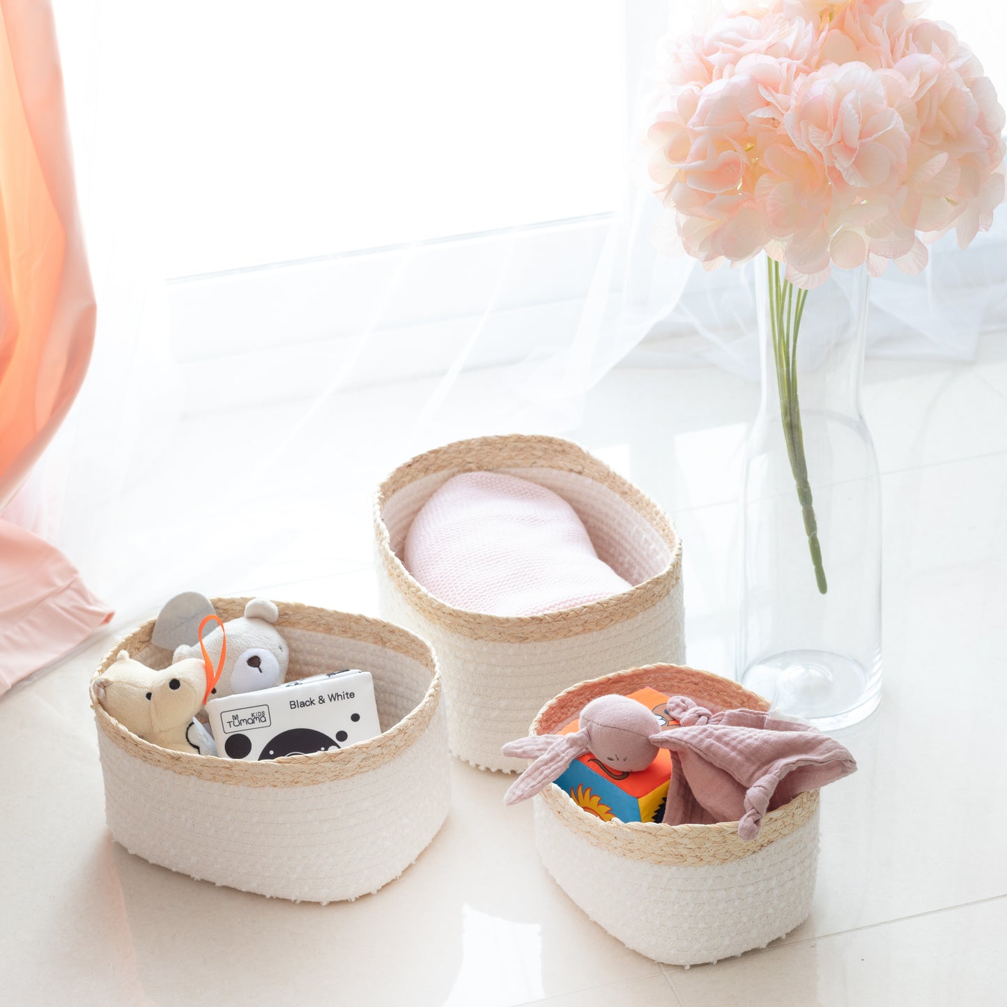 Set of 3 | Rope Woven Storage Baskets