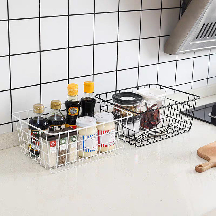 Black wire basket storage organizer - thestorageshop.ae