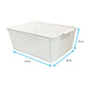 4 Pack | White Plastic Basket