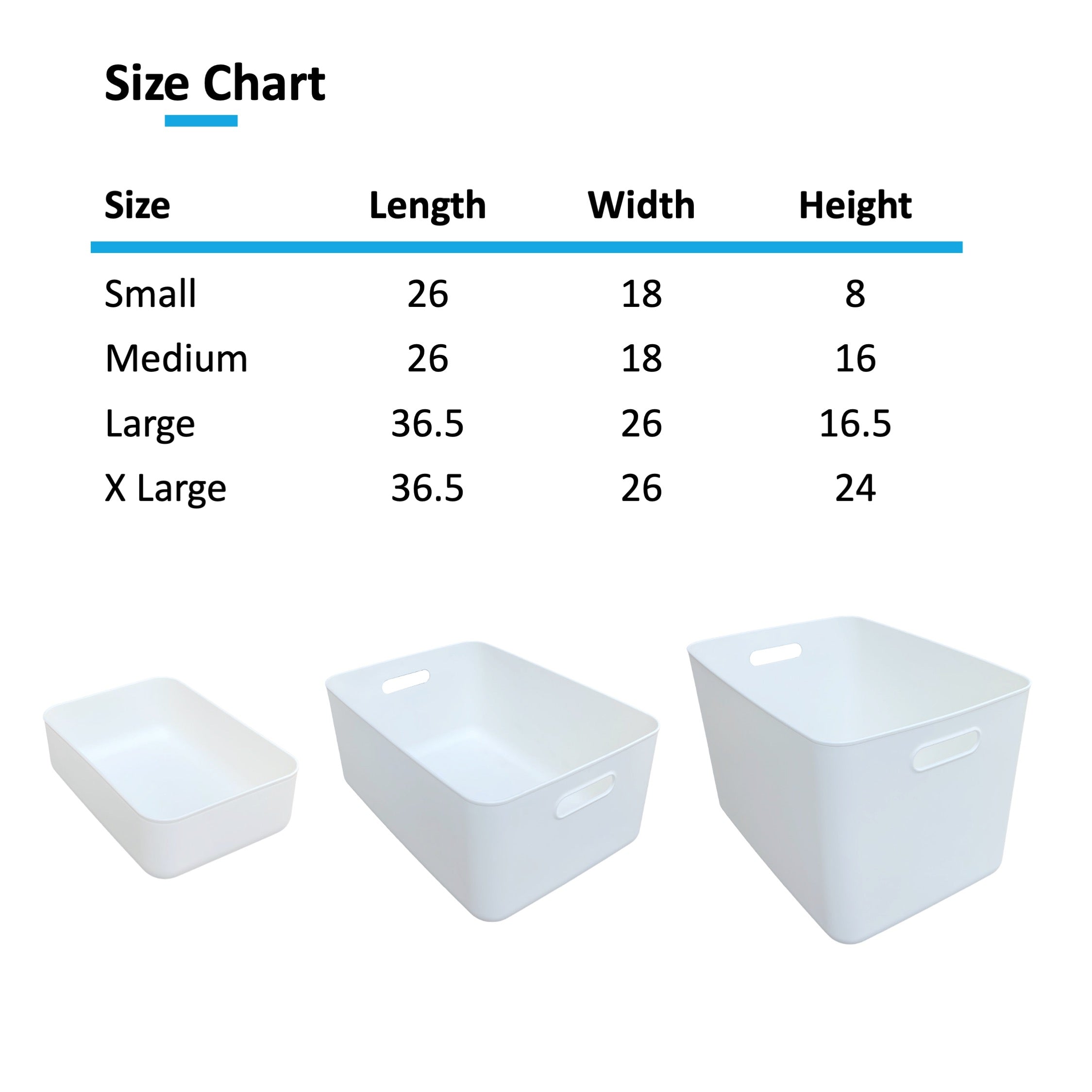 Plastic storage online box sizes