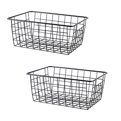 2 Pack | Black Wire Basket