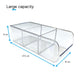 Multi section clear plastic organizing tray