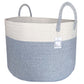 Cotton Rope Basket 50x35cm with Handles (Grey & White)