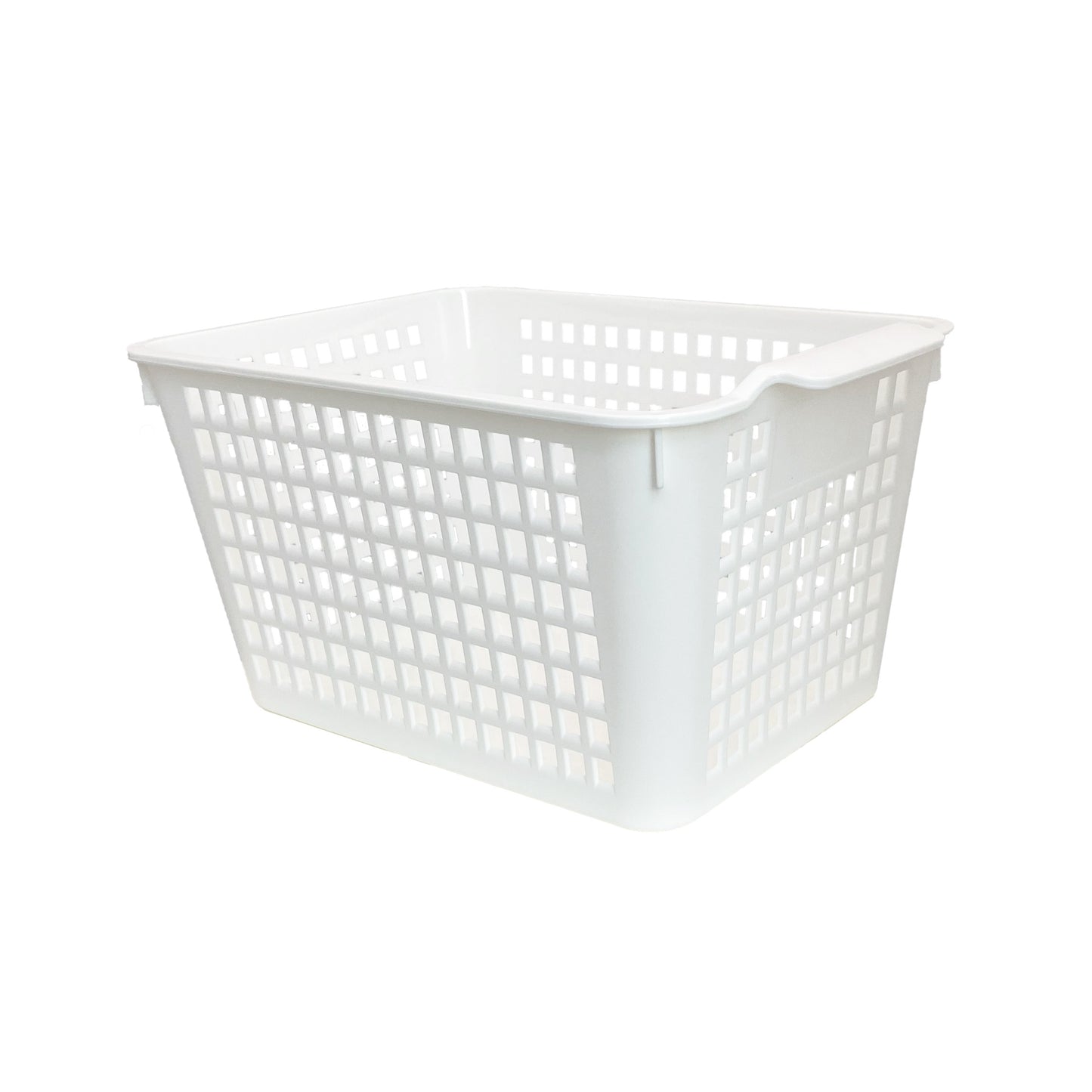 4 Pack | White Plastic Basket